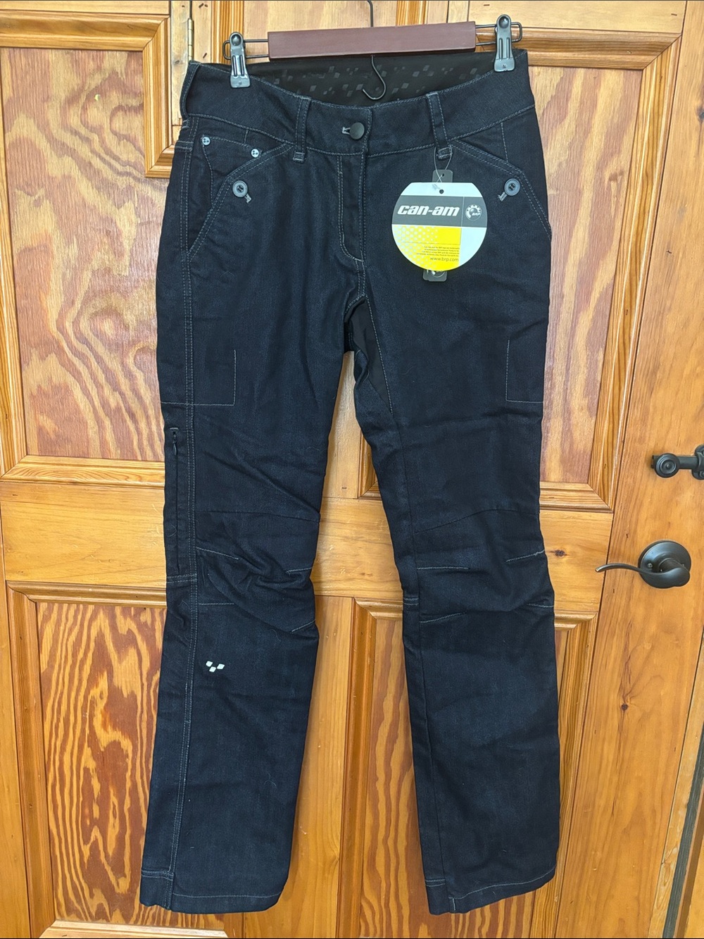 Women’s Can-Am BRP Spyder DC series pants with vents and multiple pockets